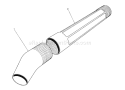 Blower Tube Assembly Diagram and Parts List for 51535 1000001-1999999 - 1991 Toro Leaf Blower / Vacuum