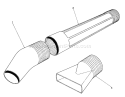 Blower Tube Assembly Diagram and Parts List for 51535 6000001-6999999 - 1986 Toro Leaf Blower / Vacuum