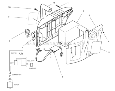 Page B Diagram and Parts List for 51556 89000001-899999991998 Toro Trimmer