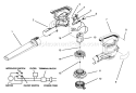 Blower Assembly Diagram and Parts List for 51557 59000001-59999999 - 1995 Toro Leaf Blower / Vacuum