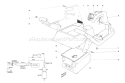 Upper Case Assembly Diagram and Parts List for 51560C 8000001-8999999 - 1988 Toro Trimmer