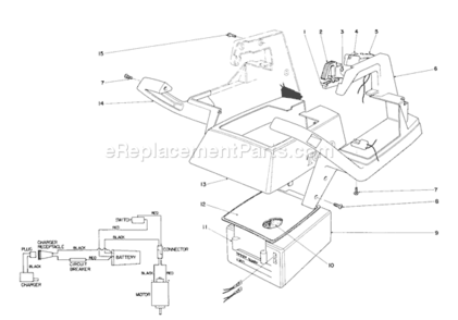 Upper Case Assembly Diagram and Parts List for 51561 1000001-19999991991 Toro Trimmer