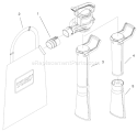 Tube And Bag Assembly Diagram and Parts List for 51566 9900001-99100000 - 1999 Toro Leaf Blower / Vacuum