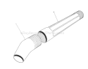 Blower Tube Assembly Diagram and Parts List for 51570 0000001-0999999 - 1990 Toro Leaf Blower / Vacuum