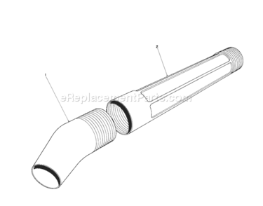 Blower Tube Assembly Diagram and Parts List for 51570 9000001-99999991989 Toro Leaf Blower / Vacuum