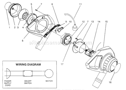 Blower Arrembly Diagram and Parts List for 51571 39015000-399999991993 Toro Leaf Blower / Vacuum