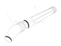 Blower Tube Assembly Diagram and Parts List for 51575 2000001-2999999 - 1992 Toro Leaf Blower / Vacuum