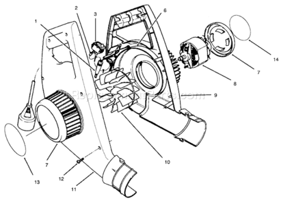 Part Location Diagram of 64-5581 Toro Rocker Switch W/Letters