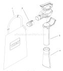Pages With A Single Line Title Diagram and Parts List for 51587 99000001-99100000 - 1999 Toro Leaf Blower / Vacuum