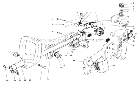 Part Location Diagram of 45-0190 Toro Starter Assembly