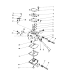 Carburetor Diagram and Parts List for 51604 2000001-2999999 - 1982 Toro Trimmer