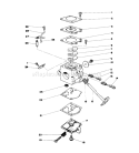 Carburetor Diagram and Parts List for 51608 3000001-3999999 - 1983 Toro Trimmer