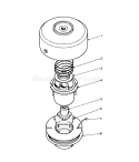 Tap and Trim Head Diagram and Parts List for 51608 3000001-3999999 - 1983 Toro Trimmer