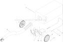 Cart Assembly Diagram and Parts List for 51612 260000001-260999999 - 2006 Toro Leaf Blower / Vacuum