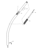 Shaft & Tube Assembly Diagram and Parts List for 51613 3000001-3999999 - 1983 Toro Trimmer