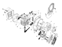 Part Location Diagram of 45-3000 Toro Choke andSpitback Cup Assembly.