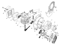 Engine Diagram and Parts List for 51616 3000001-3999999 - 1983 Toro Trimmer