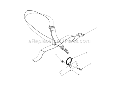 Deluxe Shoulder/Belt Harness Diagram and Parts List for 51628 0000001-09999991990 Toro Trimmer