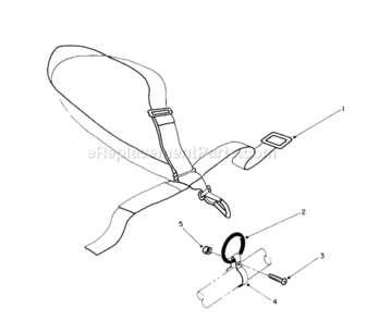 Deluxe Shoulder/Belt Harness Diagram and Parts List for 51637 1000001-19999991991 Toro Trimmer