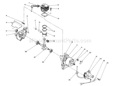 Part Location Diagram of 77-2190 Toro Lead Wire
