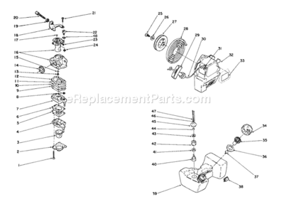 Part Location Diagram of 54-6390 Toro Tube, Fuel