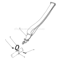 Shoulder Harness Diagram and Parts List for 51641 6000001-6999999 - 1986 Toro Trimmer