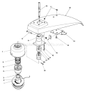 Trimmer Head Assembly Diagram and Parts List for 51642 6000001-6999999 - 1986 Toro Trimmer
