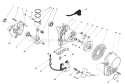Recoil & Crankcase Assembly Diagram and Parts List for 51642 7000001-7999999 - 1987 Toro Trimmer