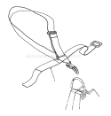 Deluxe Shoulder/Belt Harness Diagram and Parts List for 51643 7000001-7999999 - 1987 Toro Trimmer