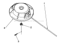 Fixed Line Head Diagram and Parts List for 51643 7000001-7999999 - 1987 Toro Trimmer