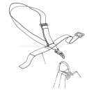 Deluxe Shoulder/Belt Harness Diagram and Parts List for 51644 7000001-7999999 - 1987 Toro Trimmer