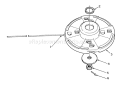 Fixed Line Head Diagram and Parts List for 51644 7000001-7999999 - 1987 Toro Trimmer