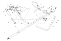 Handle Assembly Diagram and Parts List for 51645 6000001-6999999 - 1986 Toro Trimmer