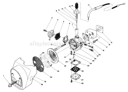 Part Location Diagram of 54-6820 Toro Spring-Throttle