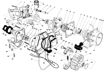 Part Location Diagram of 54-6640 Toro Ring,Piston