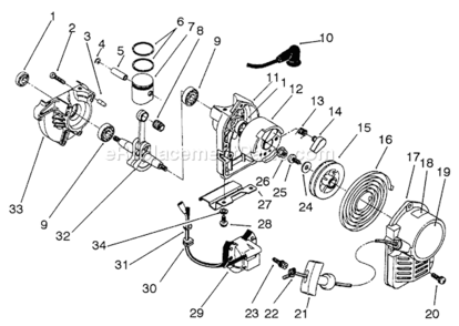 Part Location Diagram of 82-6110 Toro Stand Support
