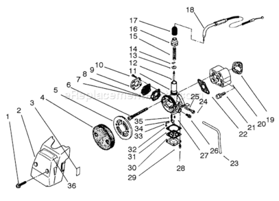 Page G Diagram and Parts List for 51650 2000001-29999991992 Toro Trimmer