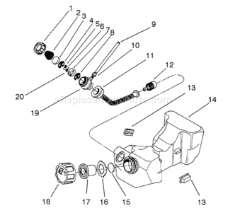 Page H Diagram and Parts List for 51650 2000001-29999991992 Toro Trimmer