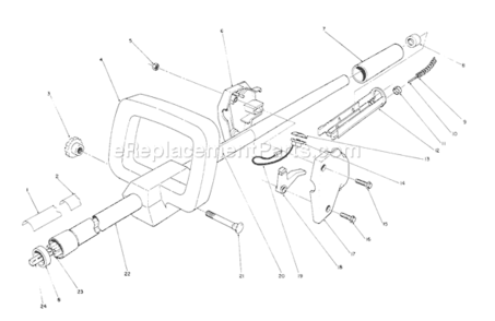 Part Location Diagram of 57-548 Toro Switch