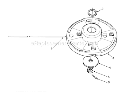 Metallic Fixed Line Cutter Head Diagram and Parts List for 51655 1000001-19999991991 Toro Trimmer