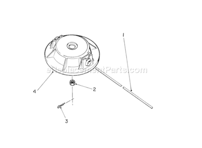 Non-Metallic Fixed Line Cutter Head Diagram and Parts List for 51655 1000001-19999991991 Toro Trimmer