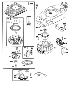 Engine Gts-150 Diagram and Parts List for 26635B 3900001 - 3999999 Toro Lawn Mower