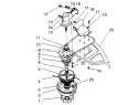 Cutter Head & Gear Box Assembly Diagram and Parts List for 51660 2000001-2999999 - 1992 Toro Trimmer