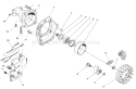 Clutch Case & Fan Assembly Diagram and Parts List for 51660 9000001-99999991989 Toro Trimmer