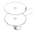 Saw Blade and Brush Diagram and Parts List for 51665 1000001-1999999 - 1991 Toro Trimmer