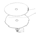 Blade Accessories Diagram and Parts List for 51675 2000001-2999999 - 1992 Toro Trimmer