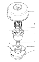 Dual Line Bump Feed Cutter Head Diagram and Parts List for 51675 2000001-2999999 - 1992 Toro Trimmer