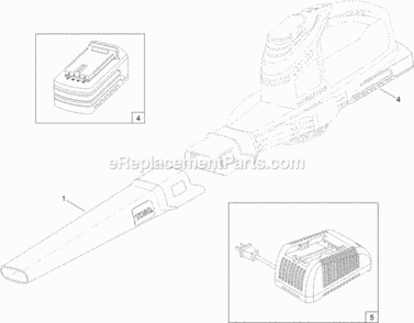 Hand-Held_Sweeper_Blower_Assembly Diagram and Parts List for 51701 314000001 - 314999999 Toro Leaf Blower / Vacuum