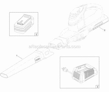 Hand-Held_Sweeper_Blower_Assembly Diagram and Parts List for 51702A 315000001 - 315999999 Toro Leaf Blower / Vacuum