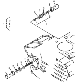 Engine Stop Lever Assembly Diagram and Parts List for 22303TE 990001 - 999999 Toro Lawn Tractor Accessories